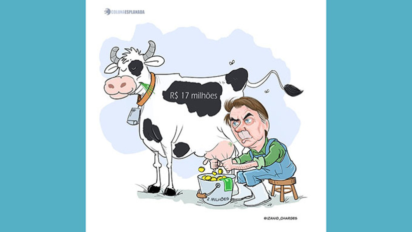 Imagem 1 -  Jair Bolsonaro está rico. Os R$ 2 milhões que ele revelou à PF ter enviado para custeio de vida de seu filho nos EUA, o deputado federal licenciado Eduardo Bolsonaro (PL-SP), podem ser apenas os juros da aplicação do CDB dos R$ 17 milhões que ele arrecadou na vaquinha virtual de eleitores, a fim de pagar multas de condenações.