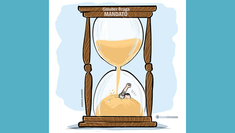 Imagem 1 -  Apesar da inédita trégua que a Mesa da Presidência lhe concedeu após sua greve de fome, diante da cassação do mandato no Conselho de Ética, e a negativa de seu recurso na Comissão de Constituição e Justiça, o presidente Hugo Motta pode pautar o relatório em plenário a partir do dia 30 de junho.