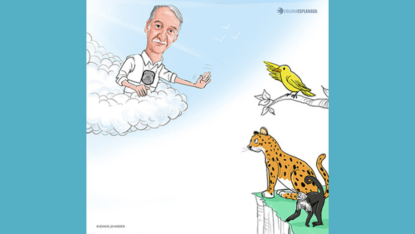 Imagem 1 -  A PF perdeu um dos ícones, o delegado Mauro Sposito, “Mauro Bomba”, falecido no domingo (15). Querido na corporação, o decano deixa legado de trabalho pela defesa da selva amazônica, entre tantas outras frentes. Com humor peculiar e profissionalismo, chamava os colegas de Amorzinho, sem nunca perder o viés altivo do combate ao narcotráfico. O “Bomba’ explodiu centenas de balsas e pistas clandestinas de pouso.