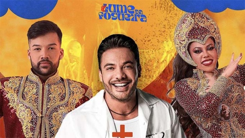 Imagem 1 -  O convite partiu do coreógrafo do cantor Wesley Safadão, Tony Albuquerque, e cerca de 10 pares da quadrilha subirão ao palco com coreografias especialmente preparadas para a apresentação. O presidente da quadrilha, Abraão Morais, destacou a importância da visibilidade para o movimento junino local e celebrou a iniciativa de um artista nacional valorizar a cultura nordestina. Fundada em Mossoró/RN, a Lume da Fogueira é referência nas festas juninas da região, com participações em festivais estaduais e nacionais, incluindo seis edições do festival da Globo Nordeste.