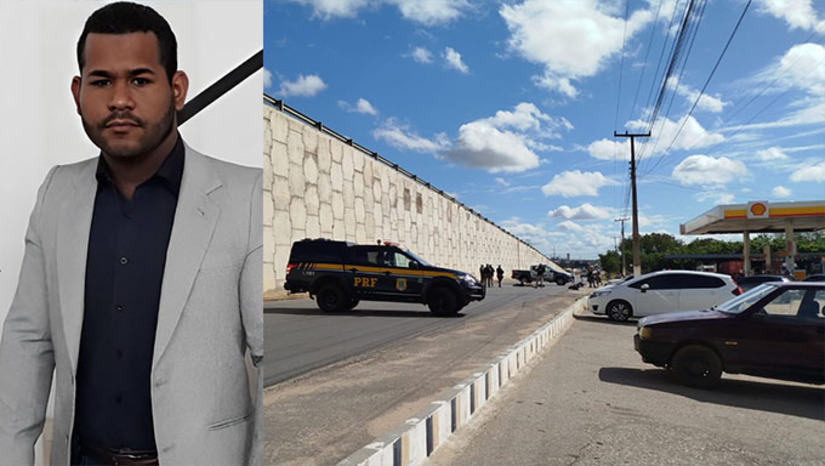 Imagem 1 -  Aldair Ramon Celestino da Silva, de 30 anos, morreu no início da manhã desta quinta-feira, 19, dia de Corpus Christi, ao lado do viaduto de acesso ao Santa Delmira, em Mossoró-RN. Ele bateu na traseira de um caminhão que parou bruscamente na pista e faleceu no local. O motorista do caminhão, que o bafômetro constatou que ele bebeu, foi preso.