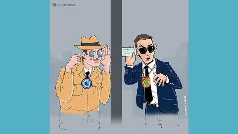 Imagem 1 -  Os indiciamentos do Diretor-Geral da ABIN, do seu chefe de gabinete e do seu adjunto, desgastam a Agência Brasileira de Inteligência, mas seus servidores concursados prometem reverter essa tendência e lembram que a tríade indiciada no caso da “ABIN Paralela” é composta exclusivamente de policiais federais da Era Alexandre Ramagem, no Governo Bolsonaro. 