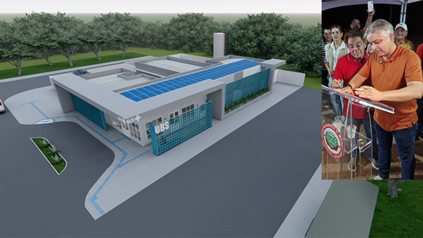 Imagem 1 -  O equipamento vai contar com investimento de R$ 1.933.483,26 . Ocupará uma área de quase 400 metros quadrados de área construída. É obra do PAC Saúde, do Ministério da Saúde, do Governo Federal. A UBS vai atender as famílias de Lagoa de Paus e demais comunidades adjacentes, como Serrote, Pitombeira, Canudos e Malhada da Onça.