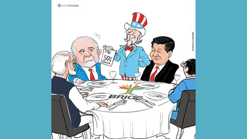 Imagem 1 -  A Embaixada do Brasil, a maior estrutura diplomática do País no exterior, não antecipou ao Palácio qualquer informação sobre o risco de o País ser super taxado, tampouco fez plano de emergência. Coube ao presidente Lula da Silva virar o timoneiro da nau e anunciar comissão Governo-Empresários para sondar os setores que mais exportam para os EUA.