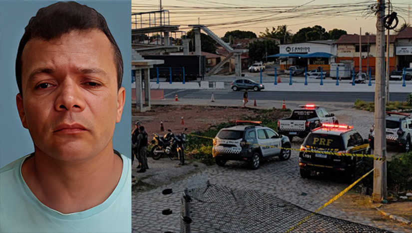 Imagem 1 -  Vítima Luis Cesar de Freitas Farias, de 44 anos, estava bebendo cerveja com tira-gosto num bar do bairro Sumaré, nas margens da BR 304, em Mossoró-RN, quando foi surpreendido por volta das 17 horas por dois homens que o executaram com mais de 20 tiros. O caso deve ser investigado pela Polícia Civil 