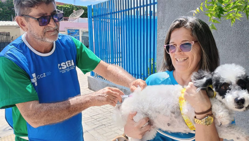 Imagem 1 -  Na manhã desta sexta-feira (1°), mais de 2.100 cães e gatos foram imunizados na campanha de vacinação antirrábica.  Das 7h às 11h, a Secretaria Municipal de Saúde (SMS) colocou em funcionamento 9 pontos de vacinação em locais estratégicos, abrangendo diferentes bairros e comunidades. A cada sexta-feira, novos pontos para imunização de cães e gatos contra raiva serão divulgados, visando atender todas as regiões de Mossoró, inclusive, haverá vacinação em fins de semana, conforme calendário a ser divulgado posteriormente pela SMS.