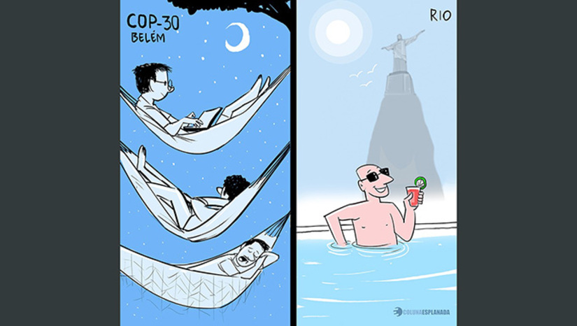 Imagem 1 -  Com a crise hoteleira na capital paraense – falta de hotéis, escassez de leitos e preços altíssimos – o Governo do Brasil voltou a planejar dividir o evento da ONU entre a floresta amazônica e a praia carioca. A Coluna revelou isso dia 24 de março.