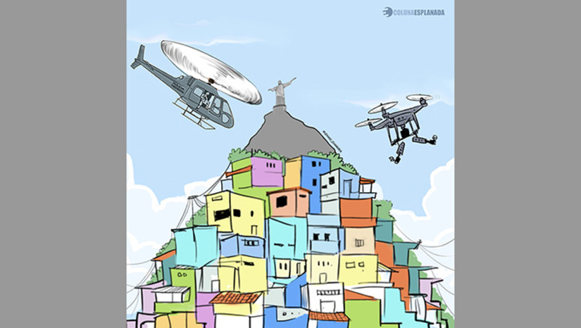 Imagem 1 -  A deputada Talíria Petrone (PSOL-RJ) propôs PL que proíbe o uso de helicópteros e drones armados em operações policiais. Um estudo aponta prejuízo anual de R$ 14 milhões para moradores dos bairros da Penha e Manguinhos, no Rio, devido a ações policiais. O relator do projeto, deputado Sanderson (PL-RS), rejeitou a proposta. Para ele, essas aeronaves são essenciais para garantir a segurança de todos.