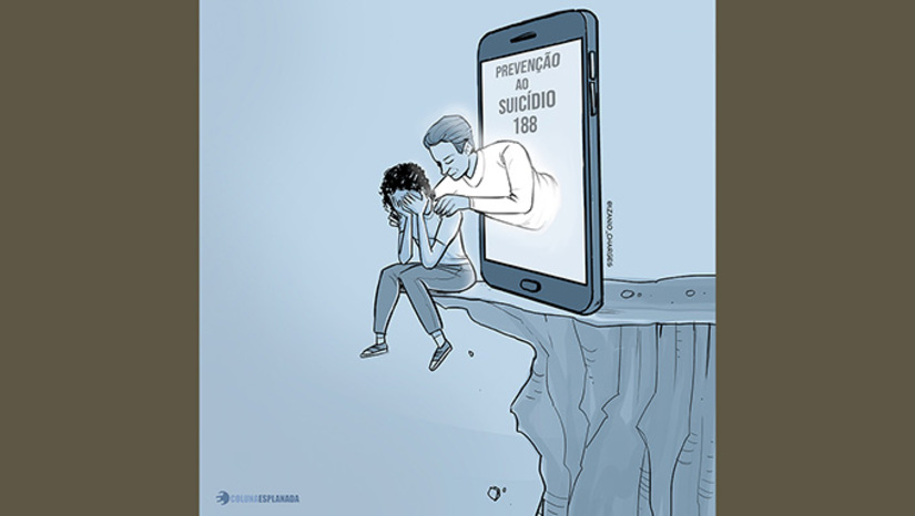 Imagem 1 -  Informações da Organização Mundial da Saúde (dados de 2021) apontam que o suicídio é a 3ª principal causa de morte entre jovens de 15 a 29 anos no mundo. Durante o período, cerca de 73% dos casos ocorreram em países de baixa e média renda. Confira os números na Coluna Esplanada.