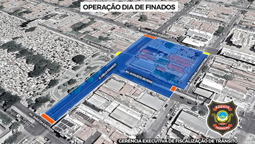 Imagem 1 - As medidas, que começam neste sábado (1º), têm como objetivo organizar o fluxo de veículos e pedestres, além de garantir espaço adequado para a instalação das barracas. Os pontos que receberão as intervenções são: avenida Augusto Severo com a rua Juvenal Lamartine; rua Duodécimo Rosado com a rua Melo Franco; avenida João da Escóssia com a rua Melo Franco; além da rua Amaro Duarte, que ficará sem acesso para quem vem pela rua Melo Franco. O fechamento das vias está previsto para iniciar às 18h deste sábado (1º) e se estender até as 20h do domingo (2). Imagem 1 - As medidas, que começam neste sábado (1º), têm como objetivo organizar o fluxo de veículos e pedestres, além de garantir espaço adequado para a instalação das barracas. Os pontos que receberão as intervenções são: avenida Augusto Severo com a rua Juvenal Lamartine; rua Duodécimo Rosado com a rua Melo Franco; avenida João da Escóssia com a rua Melo Franco; além da rua Amaro Duarte, que ficará sem acesso para quem vem pela rua Melo Franco. O fechamento das vias está previsto para iniciar às 18h deste sábado (1º) e se estender até as 20h do domingo (2).
