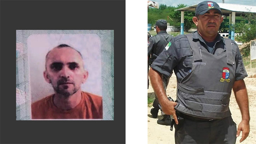Imagem 1 -  Valdinez Fernandes dos Santos, de 41 anos, estava na companhia da mulher e de um amigo, quando foi morto perto da Barragem Armando Ribeiro Gonçalves. Condenado a 21 anos pelo assassinato do Cabo Rangel, no dia 19 de abril de 2016, em Caicó-RN, Valdinez cumpria pena regine aberto. A mulher do Cabo Rangel, Rita de Cássia, e o filho dela, Thiago Medeiros, também são condenados respectivamente a 26 anos e 18,9 anos de prisão, por planejar e matar o policial. Rita de Cássia e Valdinez, a época do crime, eram amantes.