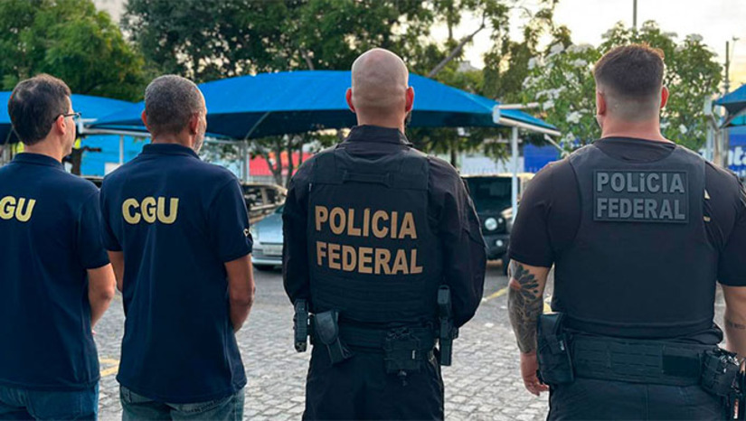 Imagem 1 -  Policiais federais e auditores da CGU cumprem 63 mandados de busca e apreensão, 10 mandados de prisão preventiva e outras medidas cautelares diversas da prisão no Rio Grande do Norte e  nos estados do Espírito Santo, Goiás, Maranhão, Minas Gerais, Paraíba, Paraná, Pernambuco, Piauí, Rio Grande do Sul, Santa Catarina, São Paulo, Sergipe, Tocantins e no Distrito Federal.  Estão sendo investigados os crimes de inserção de dados falsos em sistemas oficiais, constituição de organização criminosa, estelionato previdenciário, corrupção ativa e passiva, além de atos de ocultação e dilapidação patrimonial.