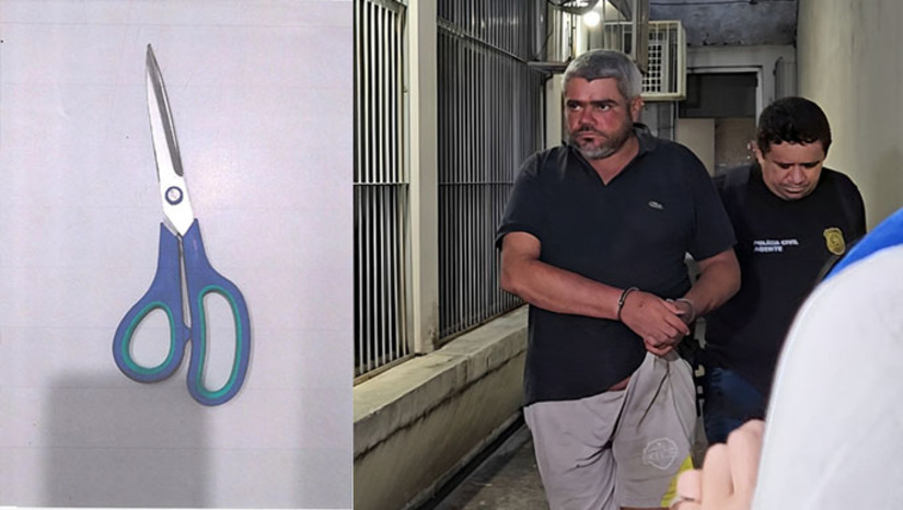 Imagem 1 - Francisco Antônio de Melo Gonçalves, de 41 anos, popularmente conhecido por Pernalonga, encara a sociedade mossoroense, para responder pelo assassinato do comerciante Christian Noronha Lopes dos Santos, de 47 anos, crime este ocorrido na manhã do dia 20 de março de 2025, na Rua Meire Sá, no Centro de Mossoró-RN. A arma do crime foi uma tesoura. O Tribunal do Júri Popular está previsto para começar às 9 horas da manhã, sob a presidência do juiz Vagnos Kelly. Imagem 1 - Francisco Antônio de Melo Gonçalves, de 41 anos, popularmente conhecido por Pernalonga, encara a sociedade mossoroense, para responder pelo assassinato do comerciante Christian Noronha Lopes dos Santos, de 47 anos, crime este ocorrido na manhã do dia 20 de março de 2025, na Rua Meire Sá, no Centro de Mossoró-RN. A arma do crime foi uma tesoura. O Tribunal do Júri Popular está previsto para começar às 9 horas da manhã, sob a presidência do juiz Vagnos Kelly.