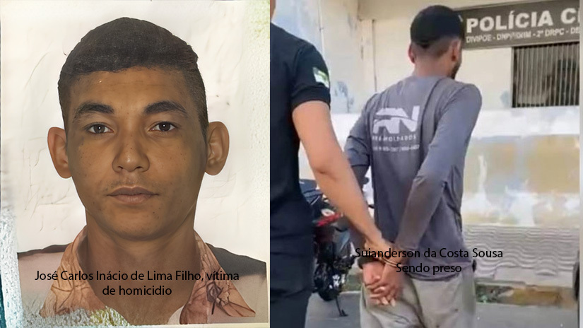 Imagem 1 -  Réus Suianderson e João Victor saíram do Bairro Dom Jaime Câmara, orientados pela facção do bairro a matar uma pessoa (não importava quem) na Rua João Damásio, no bairro Belo Horizonte, que é controlado por uma facção rival. A vítima José Carlos, que é assistente de padeiro, estava na calçada de casa e terminou sendo o alvo da dupla, que mesmo um deles usando tornozeleira eletrônica, cometeu o crime e foi preso. O júri começa às 9 horas, no Fórum Municipal Desembarcador Silveira Martins.