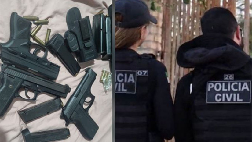 Imagem 1 - A Polícia Civil do Rio Grande do Norte deflagrou a "Operação Anny" para investigar o duplo homicídio de Airton Silva e sua filha, Anny Lavínia, de 6 anos, mortos a tiros em 28 de agosto de 2025. A operação resultou na prisão temporária de um policial militar, principal suspeito do crime, e na apreensão de armas, incluindo um revólver compatível com os disparos. Entre o material localizado, foi encontrado um revólver calibre .38 sem registro, cujo calibre é compatível com o projétil que vitimou as vítimas. Imagem 1 - A Polícia Civil do Rio Grande do Norte deflagrou a "Operação Anny" para investigar o duplo homicídio de Airton Silva e sua filha, Anny Lavínia, de 6 anos, mortos a tiros em 28 de agosto de 2025. A operação resultou na prisão temporária de um policial militar, principal suspeito do crime, e na apreensão de armas, incluindo um revólver compatível com os disparos. Entre o material localizado, foi encontrado um revólver calibre .38 sem registro, cujo calibre é compatível com o projétil que vitimou as vítimas.