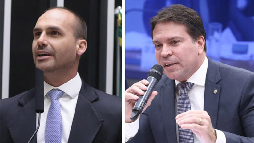 Imagem 1 -  Missionário José Olimpio assume a vaga de Eduardo Bolsonaro, e Dr. Flávio é convocado para assumir a vaga de Ramagem. O filho do ex-presidente perdeu o mandato por se ausentar 1/3 das sessões deliberativas da Câmara. Ramagem perdeu o mandato por determinação do STF.