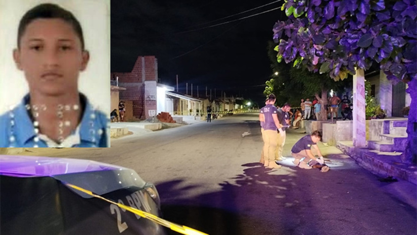 Imagem 1 - Em Mossoró, Lucas Tiago foi morto a tiros na Rua Juvenal Lamartine, no bairro Santo Antônio. Havia uma senhora perto e também terminou baleada. O segundo ataque aconteceu na região do Planalto 13 de maio. O terceiro ataque aconteceu no bairro Cinderela, em Baraúna. Um adolescente de 16 anos, de Jaguaruana-CE, foi morto no local. Os três casos serão investigados pela polícia Civil. Imagem 1 - Em Mossoró, Lucas Tiago foi morto a tiros na Rua Juvenal Lamartine, no bairro Santo Antônio. Havia uma senhora perto e também terminou baleada. O segundo ataque aconteceu na região do Planalto 13 de maio. O terceiro ataque aconteceu no bairro Cinderela, em Baraúna. Um adolescente de 16 anos, de Jaguaruana-CE, foi morto no local. Os três casos serão investigados pela polícia Civil.