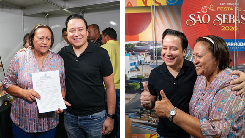 Imagem 1 -  Para o prefeito Givago Barreto, a visita ilustre da Governadora Fátima Bezerra e sua comitiva de autoridades, prestigiano os festejos de São Sebastião, não só abrilhanta o evento, como o coloca no calendário de grandes eventos na Região Oeste do Rio Grande do Norte, somando com o MCJ, o Carnaval de Apodi, a FINECAP em Pau dos Ferros e a Festa de Santana, em Caicó. É o que faz a economia da região girar.