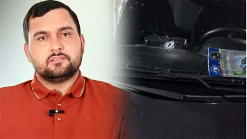 Imagem 1 - O prefeito de Francisco Dantas, José Adolfo, foi alvo de um atentado a tiros na noite de quinta-feira (12), em Pau dos Ferros. Dois homens em uma motocicleta se aproximaram do carro do gestor e efetuaram um disparo, que atingiu o para-brisa e o volante do veículo. Ninguém ficou ferido. O prefeito registrou boletim de ocorrência e o caso será investigado pela Delegacia Regional de Pau dos Ferros. O carro também passará por perícia da Polícia Científica. Imagem 1 - O prefeito de Francisco Dantas, José Adolfo, foi alvo de um atentado a tiros na noite de quinta-feira (12), em Pau dos Ferros. Dois homens em uma motocicleta se aproximaram do carro do gestor e efetuaram um disparo, que atingiu o para-brisa e o volante do veículo. Ninguém ficou ferido. O prefeito registrou boletim de ocorrência e o caso será investigado pela Delegacia Regional de Pau dos Ferros. O carro também passará por perícia da Polícia Científica.