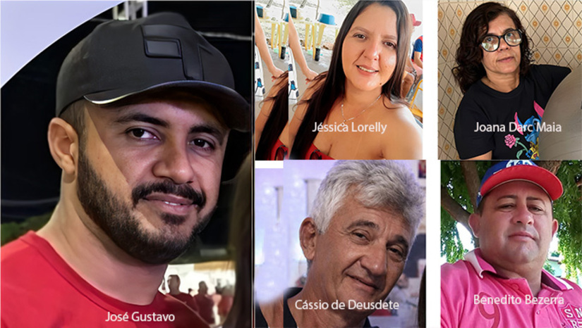 Imagem 1 - As vítimas são: Quatro homens, um adolescente de 14 anos e duas mulheres. Todas as vítimas executadas com vários tiros. Nenhum caso foi esclarecido pela Policia Civil, que precisa de informações da população através do 181 e apoio estrutural da Secretaria de Segurança, para que isto aconteça. Neste sábado, 21, a vítima foi o comerciante José Gustavo dos Santos, de 30 anos, casado, pai de três filhas. Ele foi morto no início da manhã dentro de seu comércio no bairro Sebastião Maltez. Imagem 1 - As vítimas são: Quatro homens, um adolescente de 14 anos e duas mulheres. Todas as vítimas executadas com vários tiros. Nenhum caso foi esclarecido pela Policia Civil, que precisa de informações da população através do 181 e apoio estrutural da Secretaria de Segurança, para que isto aconteça. Neste sábado, 21, a vítima foi o comerciante José Gustavo dos Santos, de 30 anos, casado, pai de três filhas. Ele foi morto no início da manhã dentro de seu comércio no bairro Sebastião Maltez.