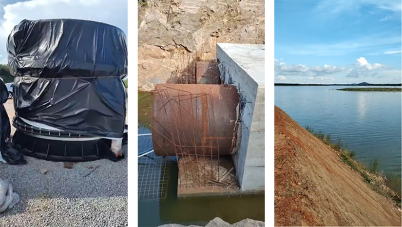 Imagem 1 - Trabalha para concluir o ramal do Rio Salgado, de acesso ao Ceará, e do Apodi, de acesso ao Rio Grande do Norte. O ramal para abastecer a bacia Piranhas Açu já entrou em atividade ano passado. Para concluir, falta canais, tuneis a finalização do trabalho de preparação da Barragem de Pau dos Ferros (Esta semana começam o trabalho de instalação das duas válvulas nas comportas) e Santa Cruz, em Apodi, para receber as águas da transposição do Rio São Francisco. Imagem 1 - Trabalha para concluir o ramal do Rio Salgado, de acesso ao Ceará, e do Apodi, de acesso ao Rio Grande do Norte. O ramal para abastecer a bacia Piranhas Açu já entrou em atividade ano passado. Para concluir, falta canais, tuneis a finalização do trabalho de preparação da Barragem de Pau dos Ferros (Esta semana começam o trabalho de instalação das duas válvulas nas comportas) e Santa Cruz, em Apodi, para receber as águas da transposição do Rio São Francisco.
