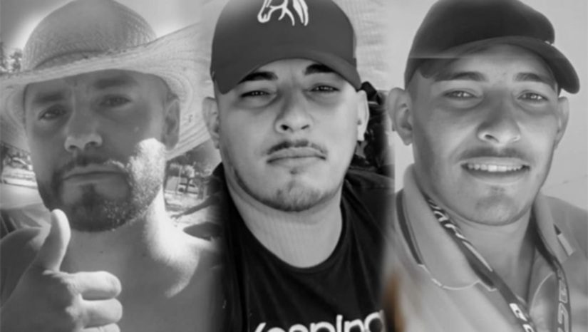Imagem 1 - O crediarista Francisco Edimar Gino da Silva, de 42 anos, e os funcionários Bruno Pinheiro Alves, de 26 anos, e Roberto Moreira de Aqui, respectivamente dos municípios de Tenente Ananias-RN, Marcelino Vieira-RN e Rafael Fernandes-RN, foram executados na manhã desta sexta-feira, 10, no município de Lagoa de Pedra, no Estado do Maranhão (MA). Conhecidos como os Galegos do Crediário, os três são conhecidos na região Oeste do Rio Grande do Norte. Os corpos devem chegar ao Alto Oeste neste final de semana, para velório e sepultamento. A polícia Civil o Maranhã investiga se foi crime de latrocínio ou se tem relação com as trocas de ameaças registradas em câmeras devido a dívida de crediário. Imagem 1 - O crediarista Francisco Edimar Gino da Silva, de 42 anos, e os funcionários Bruno Pinheiro Alves, de 26 anos, e Roberto Moreira de Aqui, respectivamente dos municípios de Tenente Ananias-RN, Marcelino Vieira-RN e Rafael Fernandes-RN, foram executados na manhã desta sexta-feira, 10, no município de Lagoa de Pedra, no Estado do Maranhão (MA). Conhecidos como os Galegos do Crediário, os três são conhecidos na região Oeste do Rio Grande do Norte. Os corpos devem chegar ao Alto Oeste neste final de semana, para velório e sepultamento. A polícia Civil o Maranhã investiga se foi crime de latrocínio ou se tem relação com as trocas de ameaças registradas em câmeras devido a dívida de crediário.