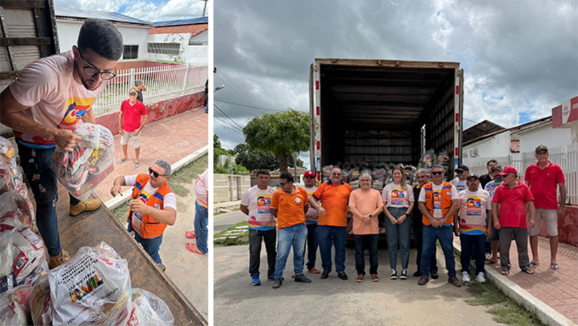   As 21 toneladas alimentos foram enviados pela Ministério do Desenvolvimento Social, do Governo Federal, para a população carente do município de Governador Dix Sept Rosado, que tem cerca de 14 mil habitantes e está distante 36 km de Mossoró-RN. O prefeito Artur Vale determinou que os alimentos fossem entregues nas comunidades rurais, para evitar que o cidadão tivesse que se deslocar para buscar as cestas básicas na área urbana.