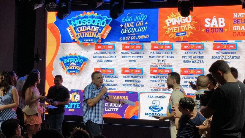   A Prefeitura de Mossoró anunciou nesta quinta-feira (16), as grandes atrações da 29ª edição do “Mossoró Cidade Junina” (MCJ). Neste ano, o maior São João do Rio Grande do Norte traz na sua programação atrações como: Alok, Xand Avião, Nattan, Bell Marques, Cláudia Leitte, Simone Mendes e grandes atrações. 