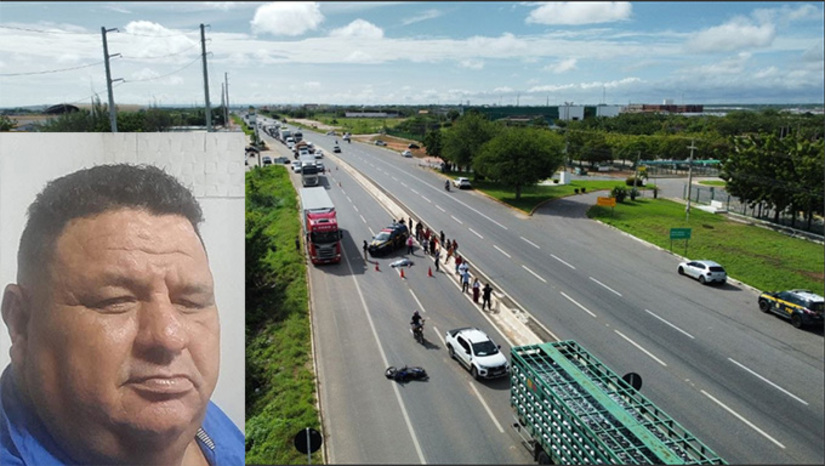  Francisco Wesley de Lucena, de 46 anos, morreu na manhã desta segunda-feira (20) em um acidente na BR-304, em Mossoró-RN. Ele seguia de moto para o trabalho quando foi atingido por um carro não identificado, que fugiu do local. Segundo a PRF, o impacto foi tão forte que a moto foi projetada a 71 metros de distância. O trecho, que liga Mossoró a Natal e Fortaleza, apresentou lentidão devido ao isolamento para perícia do ITEP. O caso será investigado pela polícia Civil.