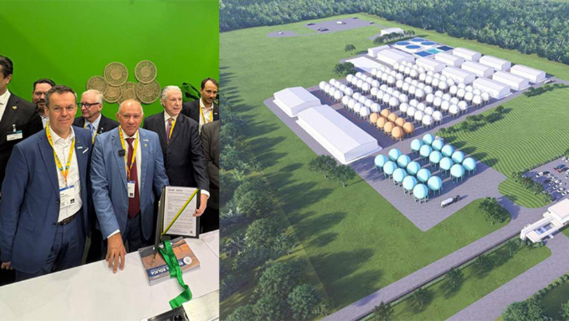   Empresa Brazil Green Energy anuncia intenção, já com o licenciamento providenciado pelo IDEMA do RN, de investir R$ 12 bilhões na construção de uma planta na praia de Morro Pintado, em Areia Branca, para produzir 80 mil toneladas de hidrogênio por ano.  Anunciaram que a planta vai funcionar integrado com usina solar e também eólica, gerando a energia que precisam para produzir hidrogênio. Com a licença liberada, as obras já devem começar.