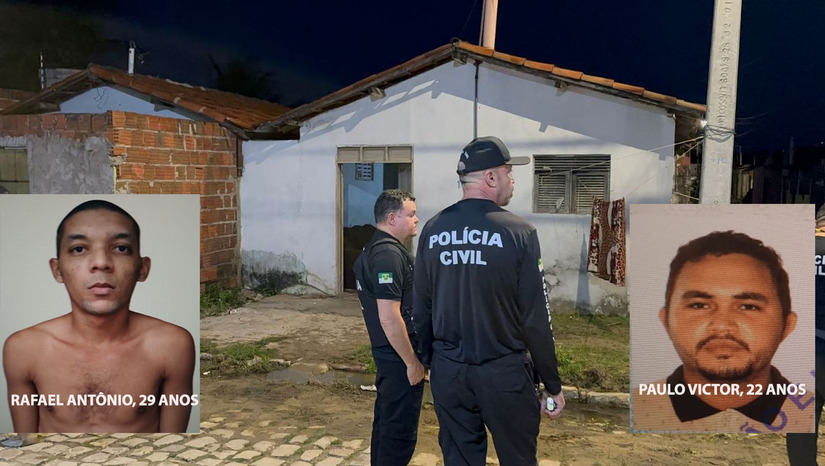   A Polícia Civil de Mossoró investiga o assassinato de dois jovens de 22 e 29 anos na comunidade Jardim das Palmeiras, motivado pela disputa territorial entre duas facções criminosas. Uma das vítimas usava tornozeleira eletrônica e a outra pode ter sido morta por estar no local errado. Durante a ocorrência, policiais militares trocaram tiros com quatro suspeitos, que fugiram, e a perícia recolheu mais de 70 cápsulas de munições de diversos calibres no local do crime.