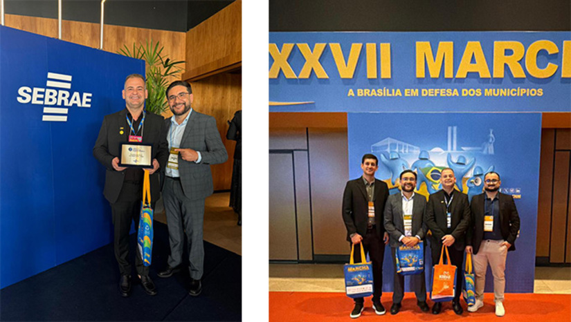   Prefeito de Apodi, Luis Sabino Neto, e o vice-prefeito Ivanildo Lima de Oliveira, participa em Brasília da XXVII Marcha a Brasília em Defesa dos Municípios e participou da cerimônia de premiação do Prêmio Sebrae Prefeitura Empreendedora 2025/2026, a qual a Prefeitura concorre com politicas voltadas para fortalecimento do empreendedorismo, inovação e desenvolvimento econômico local.