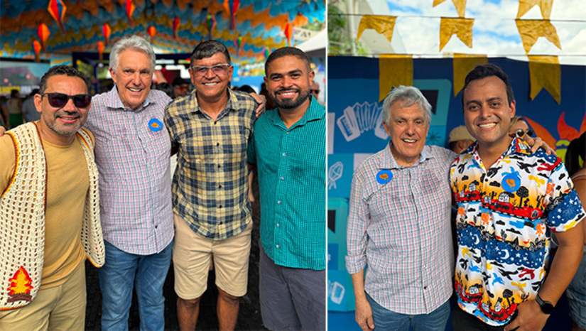   O anúncio dos quatro parlamentares de Mossoró-RN, Thiago Marques, Johon Kenneth, Vladimir e Alex do Frango, ao projeto de reeleição do deputado federal João Maia ocorreu neste sábado, 6, durante o Pingo da Mei Dia, em Mossoró. O prefeito Marcos Medeiros e o ex-prefeito Allyson Bezerra, pré-candidato a governador, endossam o apoio dos vereadores ao projeto de reeleição de parlamentar que se comprometeu em inferir a duplicação da Avenida Francisco Mota no Plano de Investimento e Orçamento do Governo Federal.