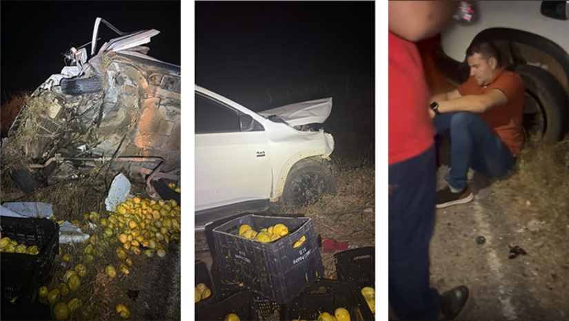 Imagem 1 -  O acidente aconteceu na RN 078, entre as cidades de Patu e Olho D'água do Borges, na região Oeste do Rio Grande do Norte. A vítima fatal é o mossoroense José Pereira da Silva, de 53 anos, conhecido por Dedé. O motorista Paulo Soares e o assessor Italo Rodrigues, da prefeitura de Umarizal, também ficaram feridos e foram socorridos junto com o prefeito Raimundo Pezão para hospitais da região e depois para fazer exames de imagens no Hospital Regional Tarcísio Maia, em Mossoró, onde ficou constatado que não tiveram ferimentos graves. Já se encontram se recuperando em casa. As causas do acidente estão sendo investigadas pela Policia Civil.