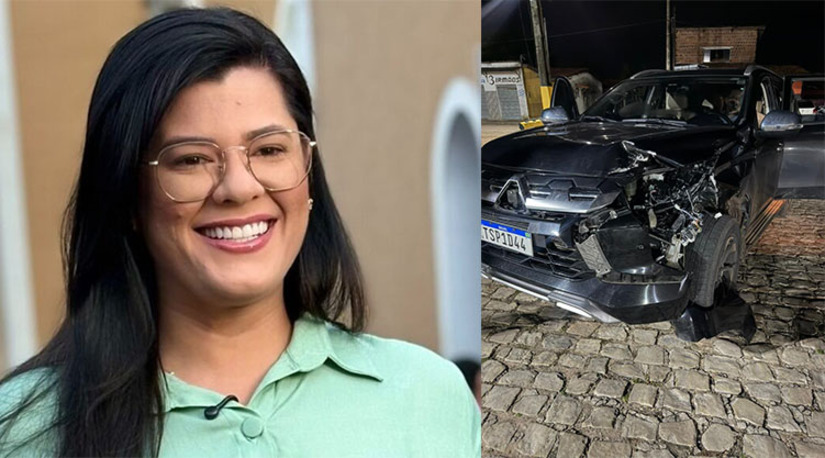 Imagem 1 - O acidente com a prefeita de Pau dos Ferros, Marianna Almeida, que escapou ilesa de uma colisão com uma vaca na BR-101, reacendeu o debate sobre o perigo de animais soltos nas rodovias do RN, problema que também acometeu o deputado Neilton Diógenes. Diante do risco a motoristas e lideranças locais, o presidente da Associação dos Municípios do Oeste Potiguar (AMOP), Raimundo Pezão, cobrou uma ação regional urgente entre municípios, estado e forças de segurança para intensificar a fiscalização nas pistas e conscientizar os criadores de rebanhos. Imagem 1 - O acidente com a prefeita de Pau dos Ferros, Marianna Almeida, que escapou ilesa de uma colisão com uma vaca na BR-101, reacendeu o debate sobre o perigo de animais soltos nas rodovias do RN, problema que também acometeu o deputado Neilton Diógenes. Diante do risco a motoristas e lideranças locais, o presidente da Associação dos Municípios do Oeste Potiguar (AMOP), Raimundo Pezão, cobrou uma ação regional urgente entre municípios, estado e forças de segurança para intensificar a fiscalização nas pistas e conscientizar os criadores de rebanhos.