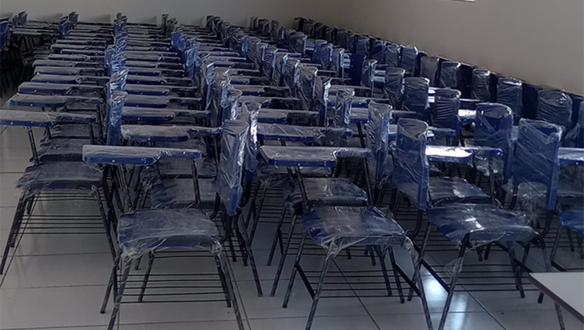 Imagem 1 -  O prefeito Luis Sabino Neto explica que “Educação de qualidade também se constrói com estrutura. Em nossa gestão, investir nas escolas é investir diretamente no futuro das nossas crianças e dos nossos jovens”, destaca o prefeito. Apodi tem 36 mil habitantes e sua sede está distante 72 km de Mossoró-RN. 58% da população mora na zona rural e a economia do município tem como vetor principal a fruticultura e a pecuária.