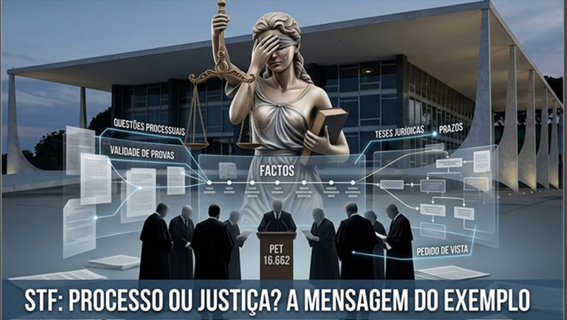   A sessão do Supremo Tribunal Federal realizada na terça-feira, 15 de setembro, sobre a PET 16.662, terminou sem conclusão definitiva, após pedido de vista. Para além do resultado processual, porém, ficou uma questão maior: que mensagem uma instituição transmite quando uma sessão destinada à apuração de fatos passa a concentrar grande parte das discussões em questões processuais, validade de elementos e teses jurídicas? Mais, na COLUNA OPINIÃO