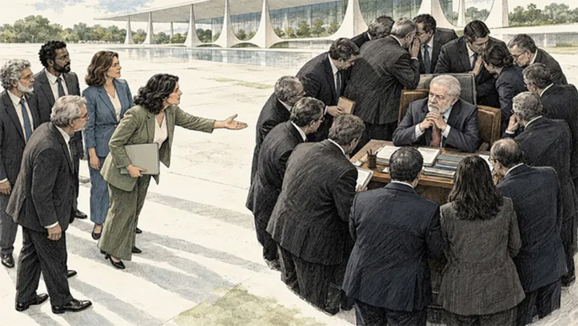   O caso dos democratas e a substituição tardia de Biden por Kamala Harris mostram o custo de deixar a renovação para quando a crise já está instalada. O país precisa enxergar um time que governe ao lado do Presidente, defenda o que está certo, corrija o que está errado e prepare uma sucessão legítima. Veja mais na COLUNA OPINIÃO