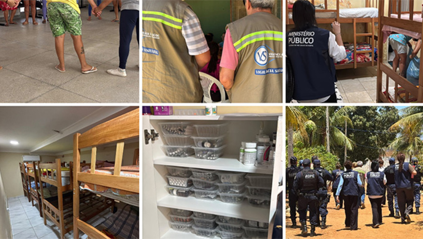   Tanto o MPRN como a Vigilância Sanitária de Mossoró já haviam realizado visitas técnicas ao local e identificado graves irregularidades. As inspeções e relatórios lavrados pelos órgãos de fiscalização constataram um cenário de desconformidades administrativas, sanitárias e jurídicas no funcionamento do estabelecimento. Para preservar as pessoas acolhidas no local, o MPRN articulou com a rede pública de saúde e de assistência social do município, viabilizando encaminhamentos para atendimento de saúde para assegurar o acompanhamento integral e seguro de cada pessoa.