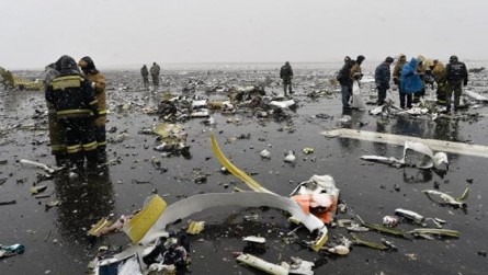   Avião cai no sul da Rússia durante pouso e mata 62 pessoas
