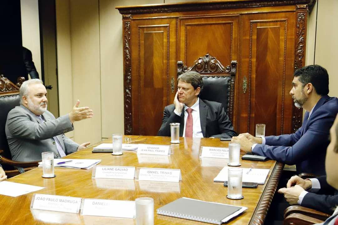 Imagem 1 -  Senador pede em Brasília reativação da ferrovia que liga Macau a Ceará Mirim
