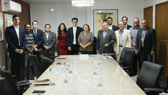 Imagem 1 -  Portugueses anunciam a governadora Fátima Bezerra investimento de R$ 3 bi no RN