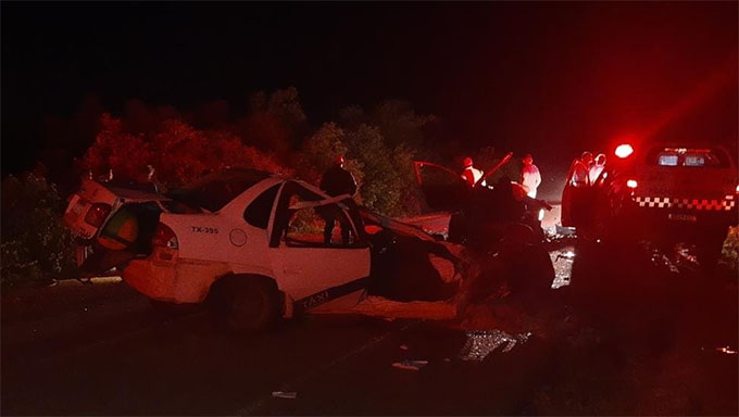 Imagem 1 -  Acidente na RN-117 deixa seis vítimas; um morreu no local e outro no hospital
