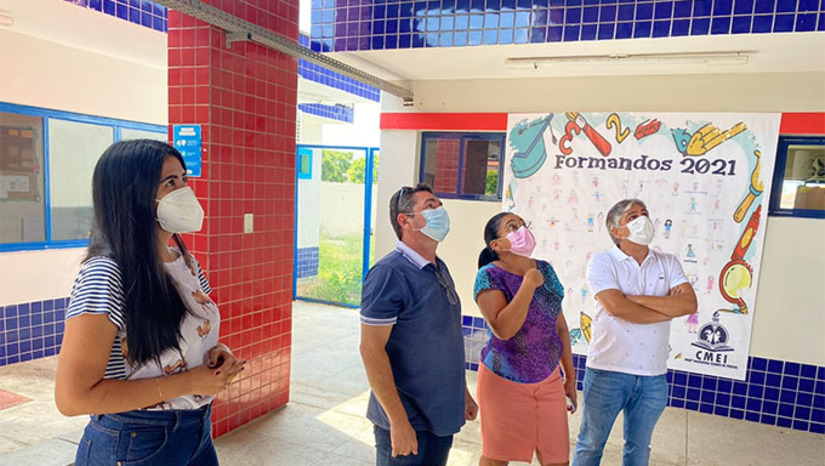 Imagem 1 - Prefeito de Governadora cobra de secretários agilidade na reforma das escolas Imagem 1 - Prefeito de Governadora cobra de secretários agilidade na reforma das escolas